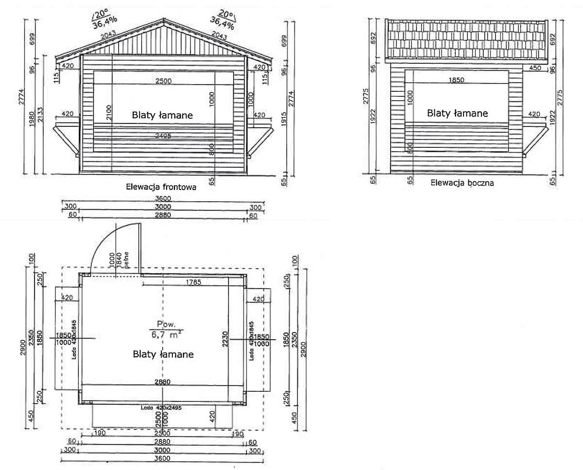 Disegno Tecnico Progetto Casetta In Legno
